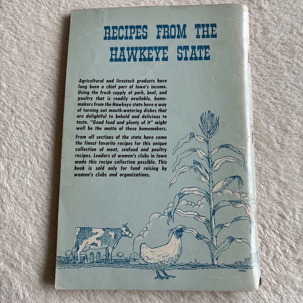 IOWA MEATS Cookbook Vintage Favorite Recipes Edition 1966 Farmhouse Wild Game‎